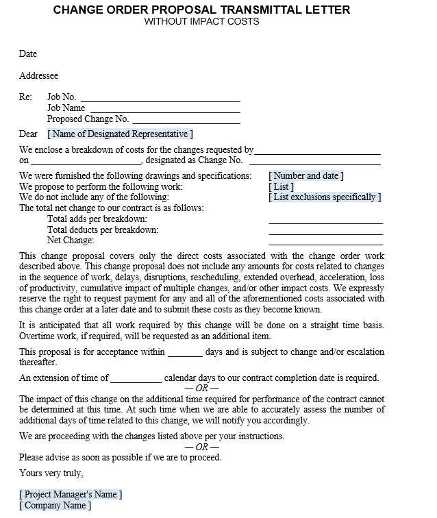 Construction Contract Notice Letters Long International